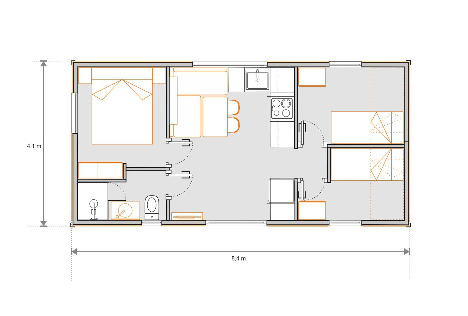 Mobil home gama alta Cuni 3-H