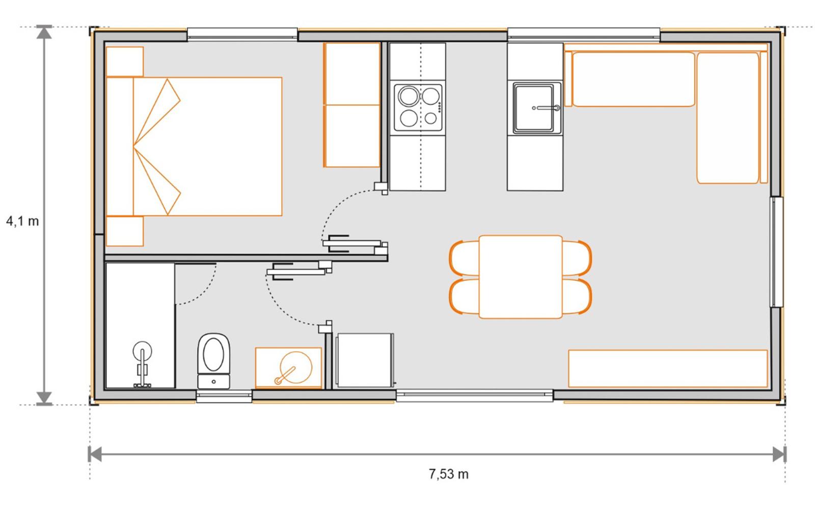 Mobil home gama alta Cuni residencial 1-H