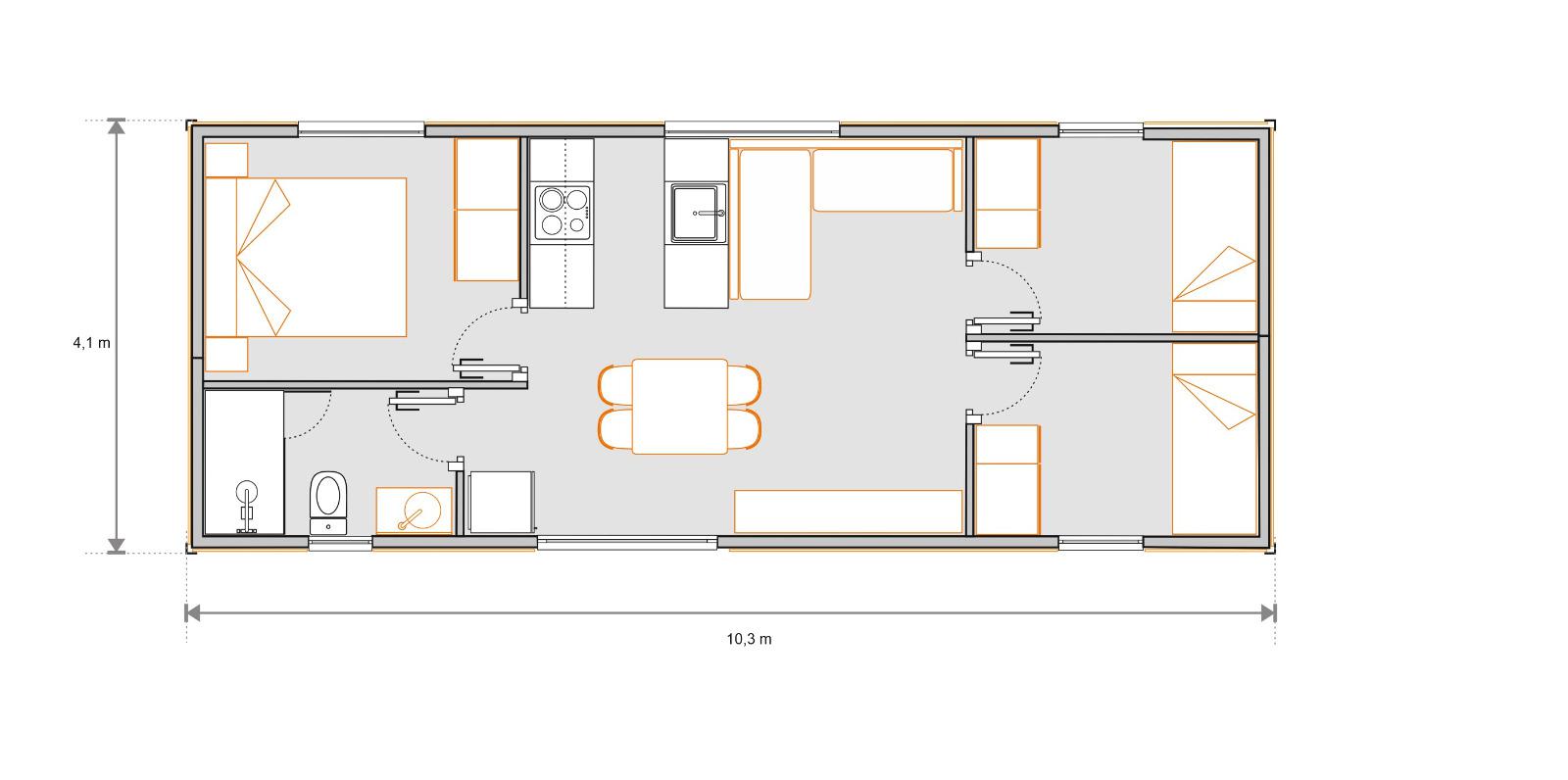 Mobil home gama alta Cuni residencial 3-H