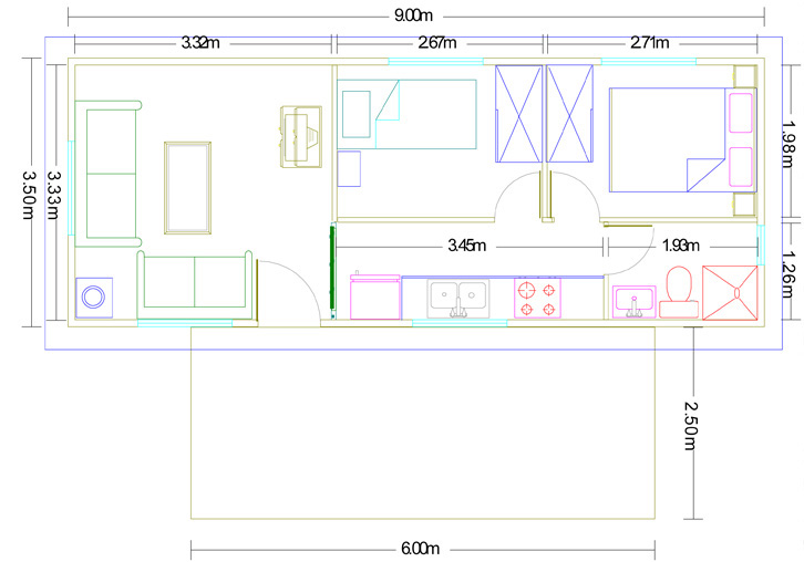 Modelo Ibiza 31,5m²