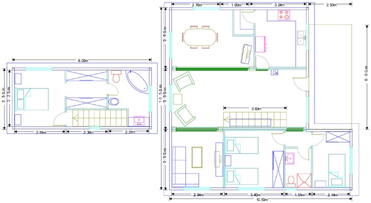 Modelo Mediterráneo II 120,75m²